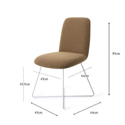 Jesper Home Taiwa Willow Eetkamerstoel - Cross White - KwaliteitWonen.nl
