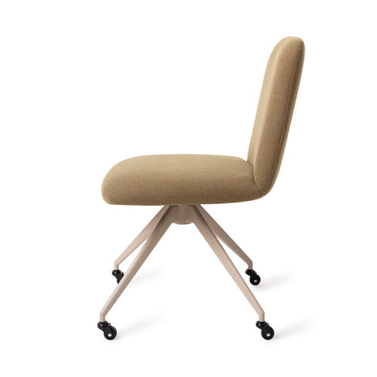Jesper Home Taiwa Willow Eetkamerstoel - Glide Beige - KwaliteitWonen.nl