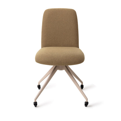Jesper Home Taiwa Willow Eetkamerstoel - Glide Beige - KwaliteitWonen.nl