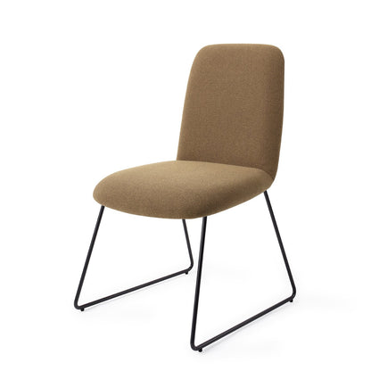 Jesper Home Taiwa Willow Eetkamerstoel - Slide Black - KwaliteitWonen.nl