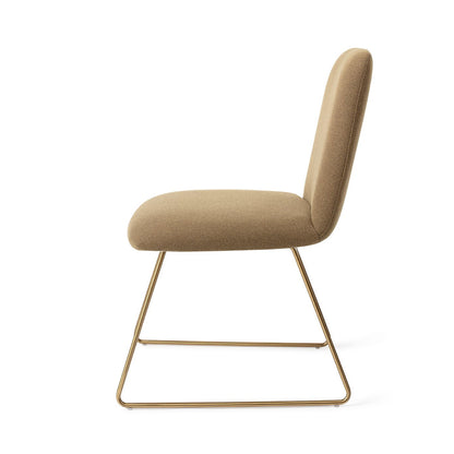 Jesper Home Taiwa Willow Eetkamerstoel - Slide Gold - KwaliteitWonen.nl