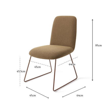 Jesper Home Taiwa Willow Eetkamerstoel - Slide Rose - KwaliteitWonen.nl