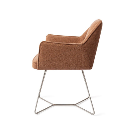 Jesper Home Tome Cinnamon Bun Eetkamerstoel - Beehive Steel - KwaliteitWonen.nl
