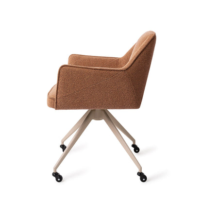 Jesper Home Tome Cinnamon Bun Eetkamerstoel - Glide Beige - KwaliteitWonen.nl
