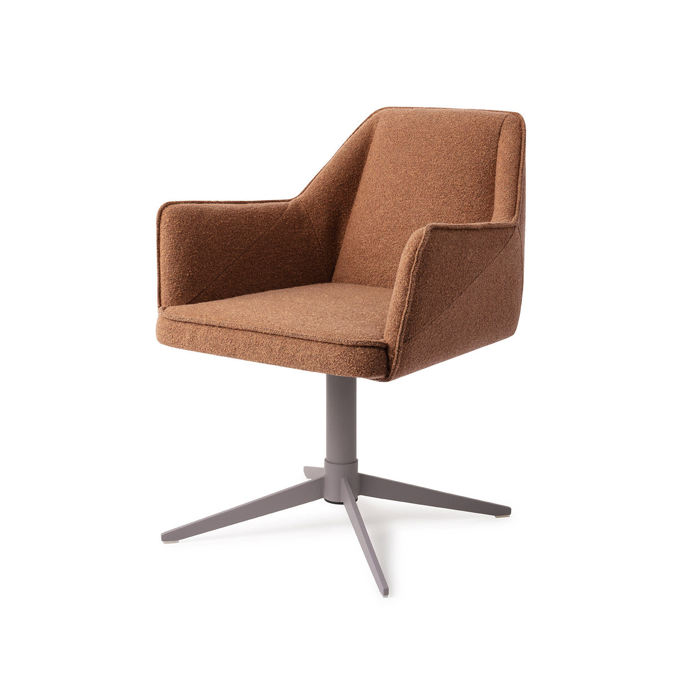 Jesper Home Tome Cinnamon Bun Eetkamerstoel - Quad Grey - KwaliteitWonen.nl