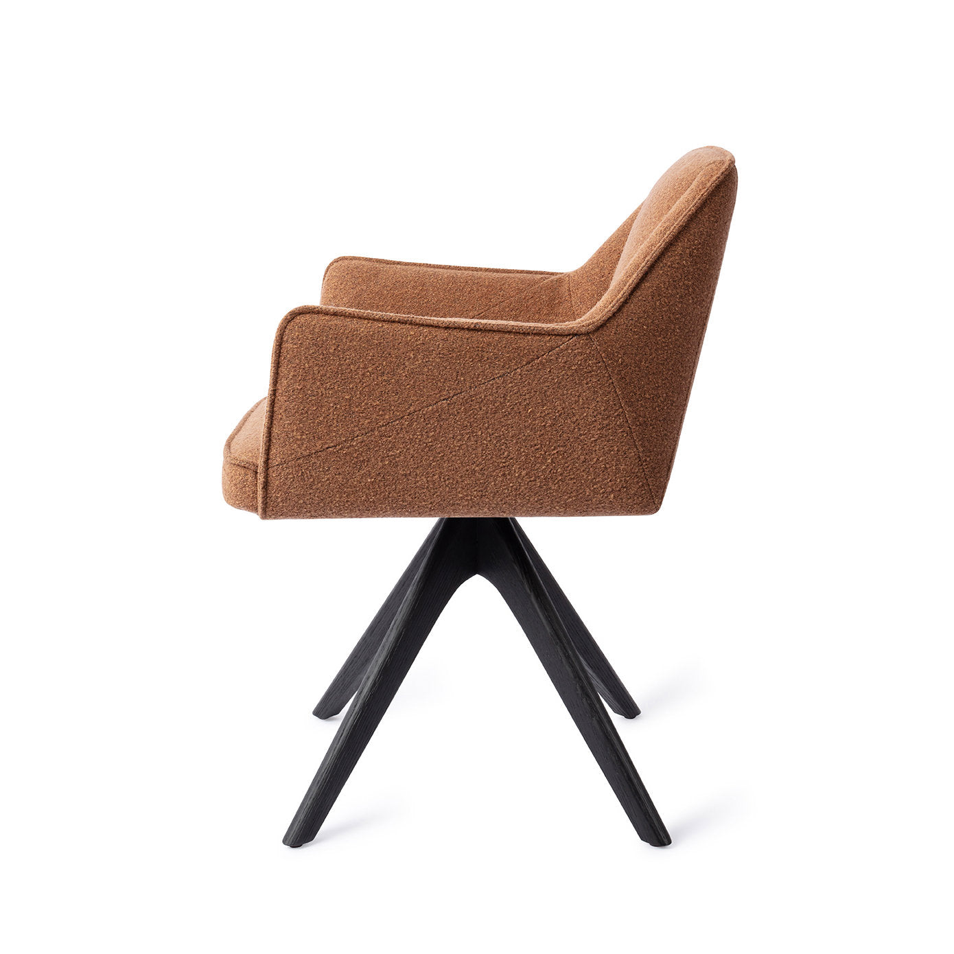 Jesper Home Tome Cinnamon Bun Eetkamerstoel - Revolve Oak Black - KwaliteitWonen.nl