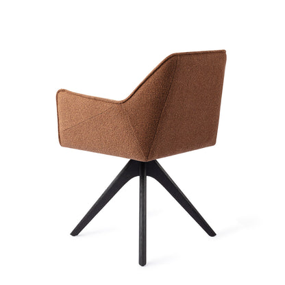 Jesper Home Tome Cinnamon Bun Eetkamerstoel - Revolve Oak Black - KwaliteitWonen.nl