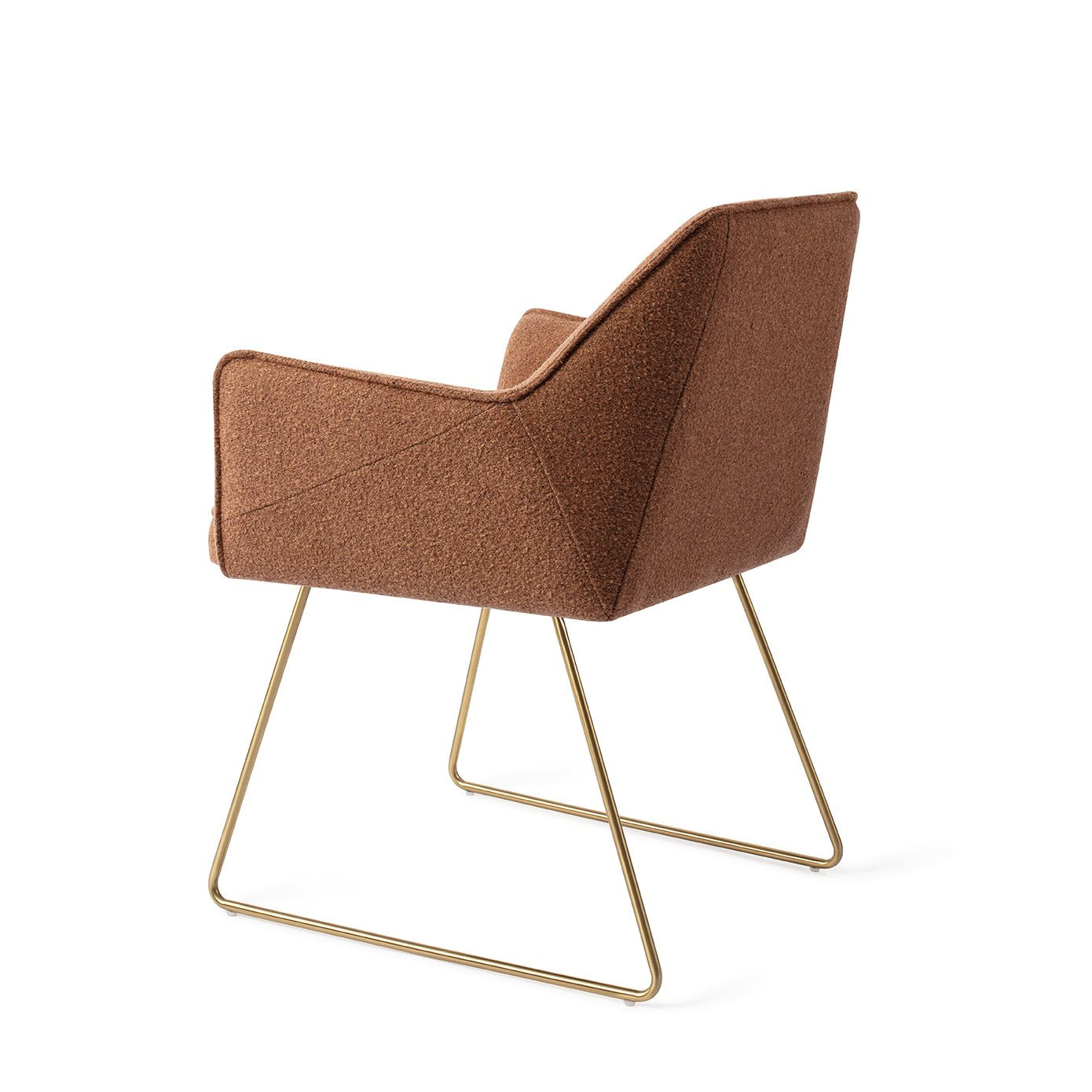Jesper Home Tome Cinnamon Bun Eetkamerstoel - Slide Gold - KwaliteitWonen.nl