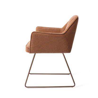 Jesper Home Tome Cinnamon Bun Eetkamerstoel - Slide Rose - KwaliteitWonen.nl