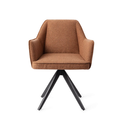 Jesper Home Tome Cinnamon Bun Eetkamerstoel - Turn Black - KwaliteitWonen.nl