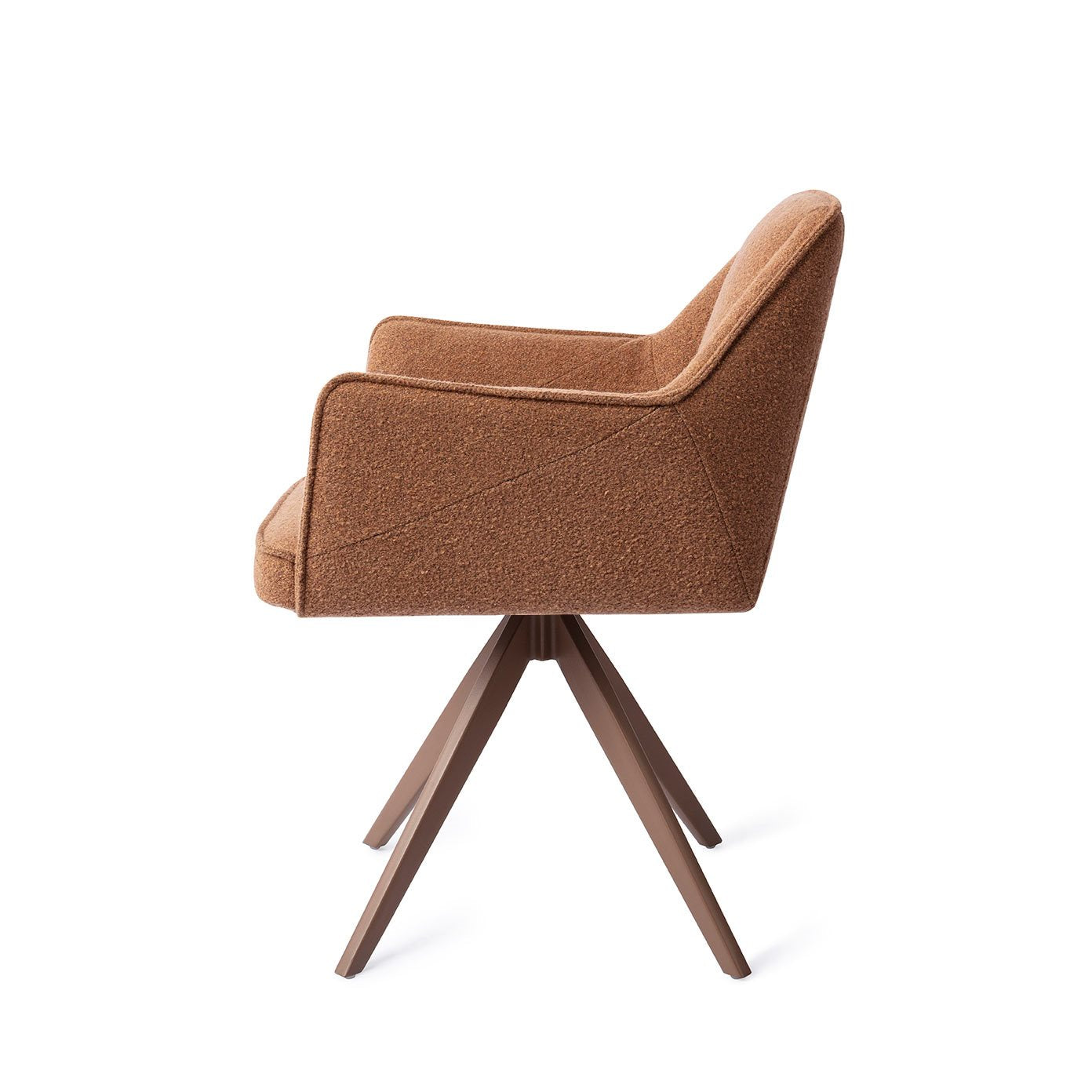 Jesper Home Tome Cinnamon Bun Eetkamerstoel - Turn Brown - KwaliteitWonen.nl