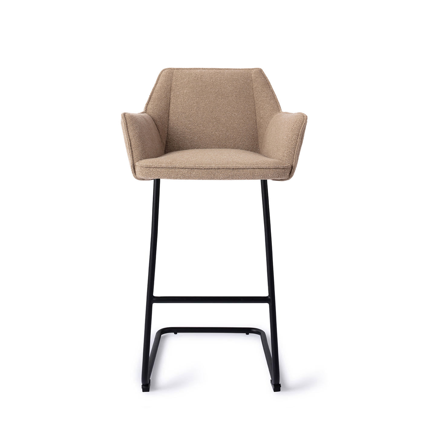 Jesper Home Tome Great Greige Barkruk - Arch Black-Kwaliteitwonen.nl