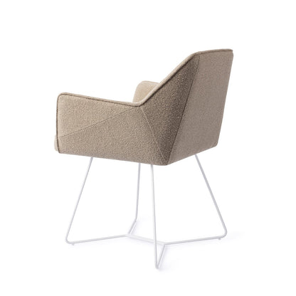 Jesper Home Tome Great Greige Eetkamerstoel - Beehive White - KwaliteitWonen.nl