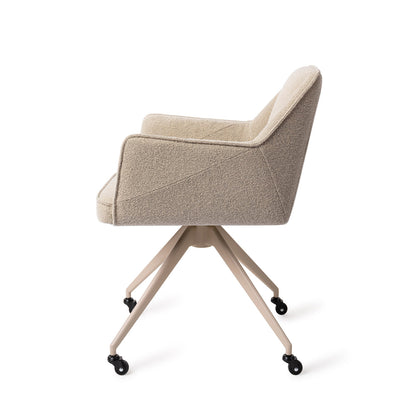 Jesper Home Tome Great Greige Eetkamerstoel - Glide Beige - KwaliteitWonen.nl