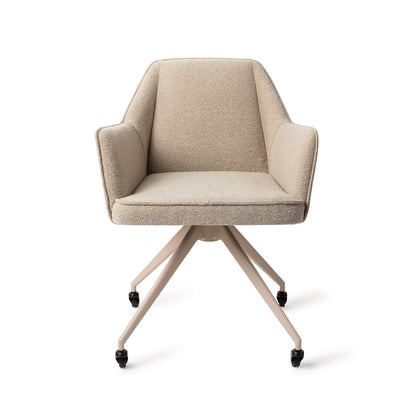 Jesper Home Tome Great Greige Eetkamerstoel - Glide Beige - KwaliteitWonen.nl