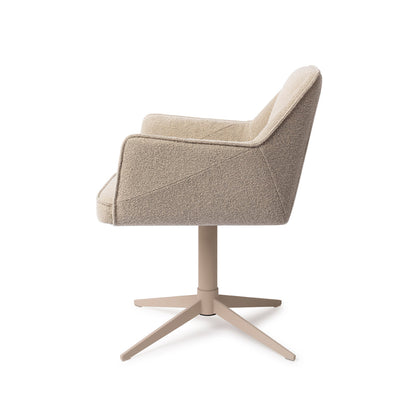 Jesper Home Tome Great Greige Eetkamerstoel - Quad Beige - KwaliteitWonen.nl