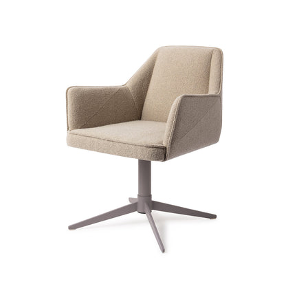 Jesper Home Tome Great Greige Eetkamerstoel - Quad Grey - KwaliteitWonen.nl