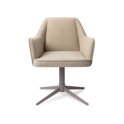 Jesper Home Tome Great Greige Eetkamerstoel - Quad Grey - KwaliteitWonen.nl