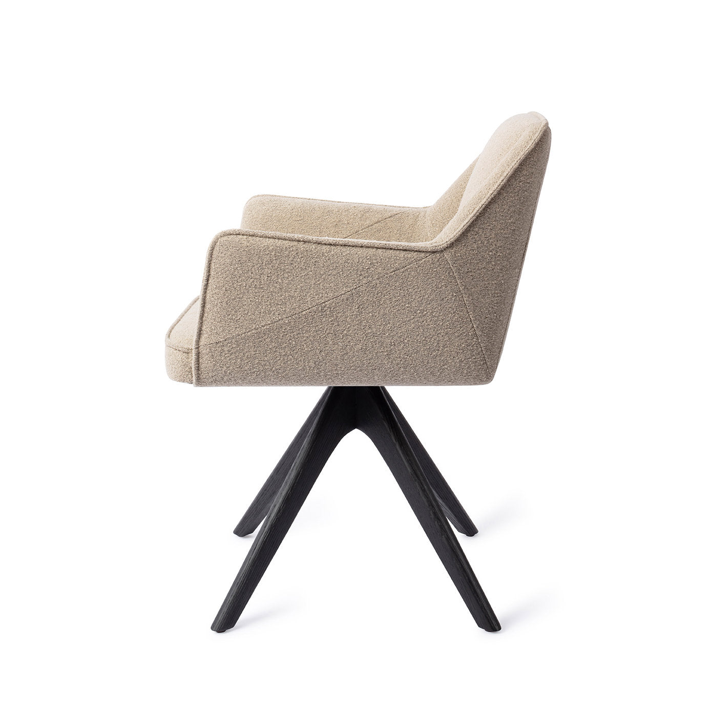 Jesper Home Tome Great Greige Eetkamerstoel - Revolve Oak Black - KwaliteitWonen.nl