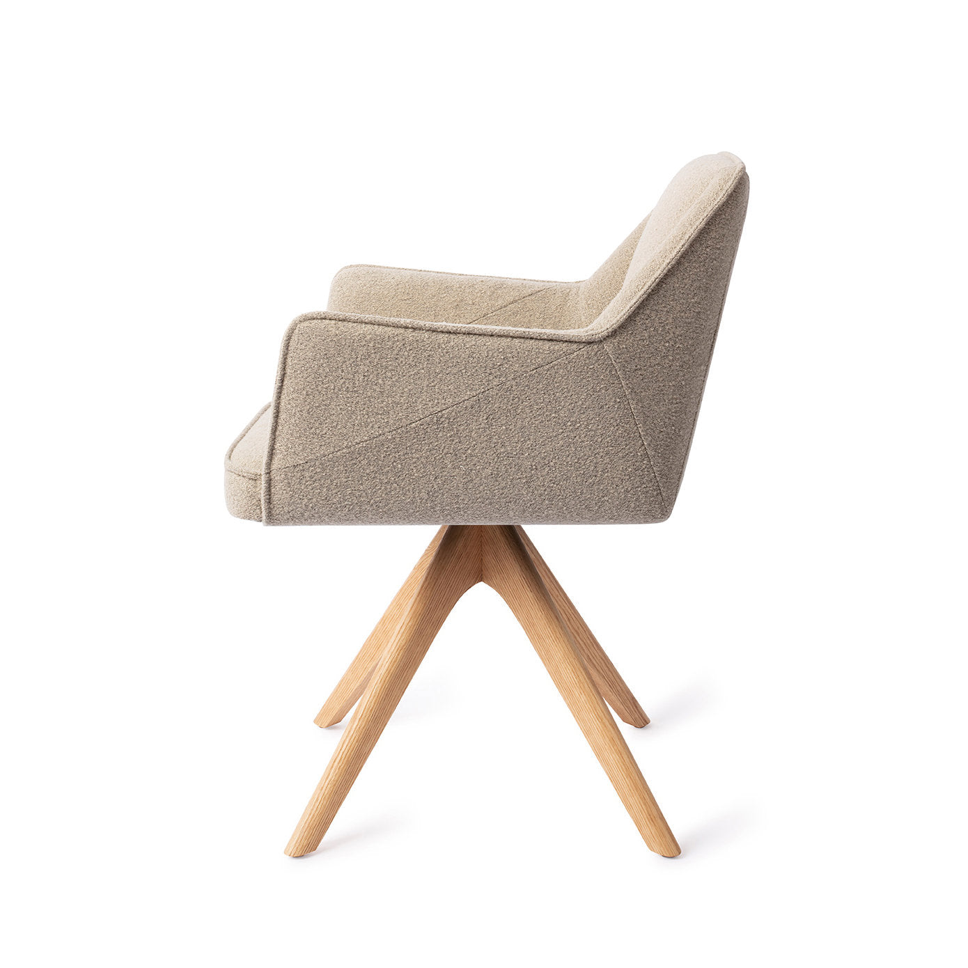 Jesper Home Tome Great Greige Eetkamerstoel - Revolve Oak Natural - KwaliteitWonen.nl