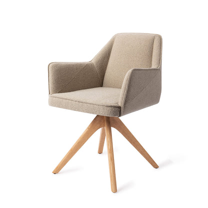 Jesper Home Tome Great Greige Eetkamerstoel - Revolve Oak Natural - KwaliteitWonen.nl