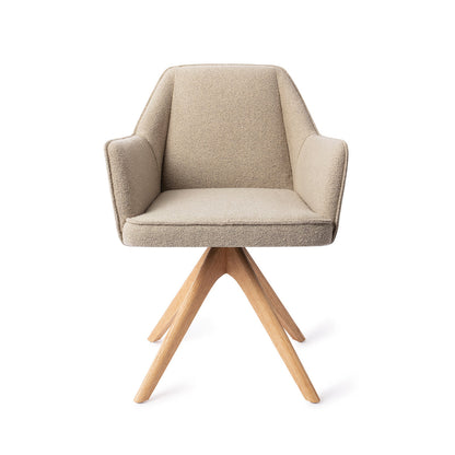 Jesper Home Tome Great Greige Eetkamerstoel - Revolve Oak Natural - KwaliteitWonen.nl