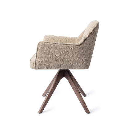 Jesper Home Tome Great Greige Eetkamerstoel - Revolve Oak Walnut - KwaliteitWonen.nl