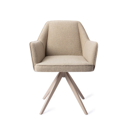 Jesper Home Tome Great Greige Eetkamerstoel - Turn Beige - KwaliteitWonen.nl