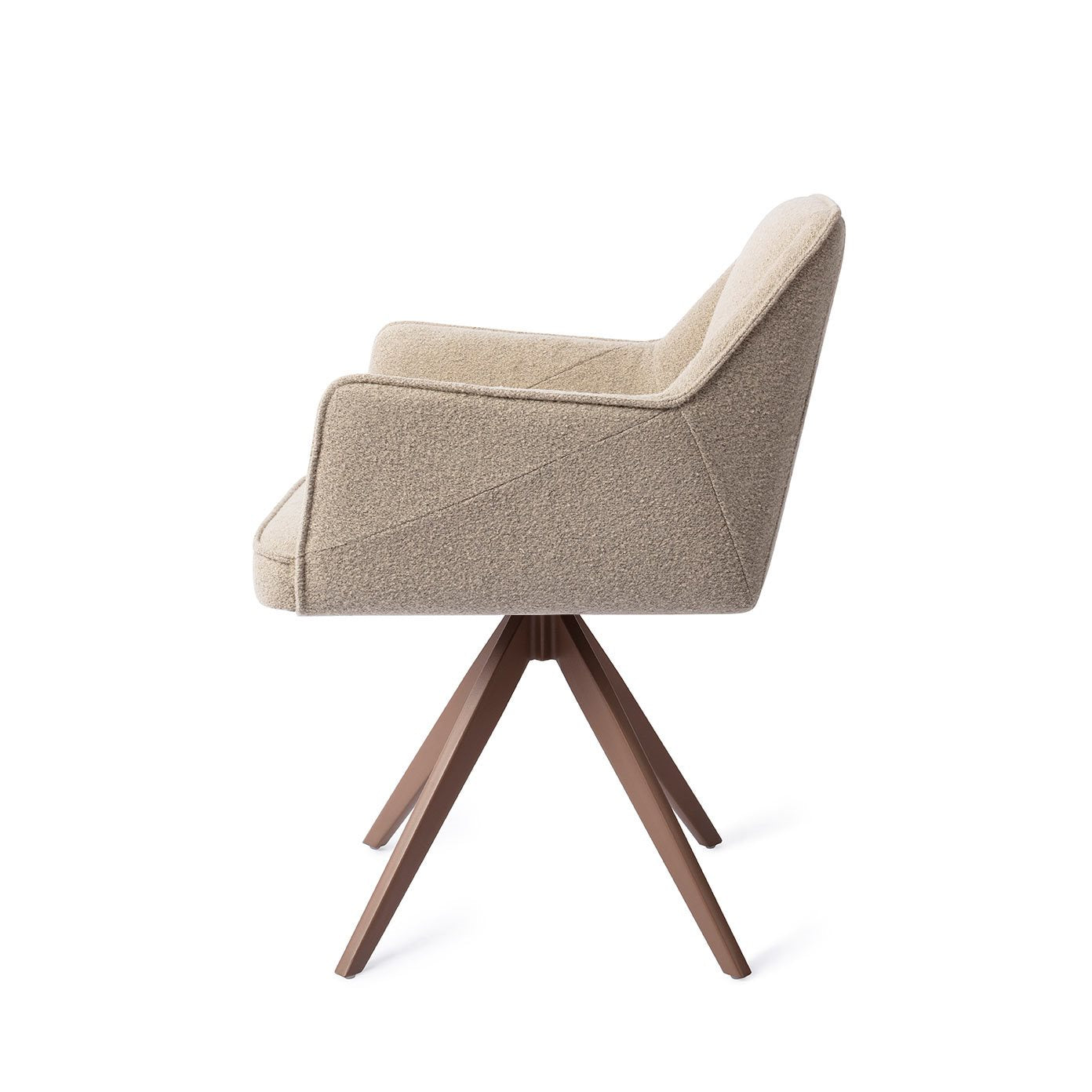 Jesper Home Tome Great Greige Eetkamerstoel - Turn Brown - KwaliteitWonen.nl