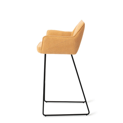 Jesper Home Tome Idaho Potato Barkruk - Slide Black - KwaliteitWonen.nl