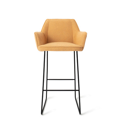Jesper Home Tome Idaho Potato Barkruk - Slide Black - KwaliteitWonen.nl