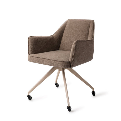 Jesper Home Tome Idaho Potato Eetkamerstoel - Glide Beige - KwaliteitWonen.nl