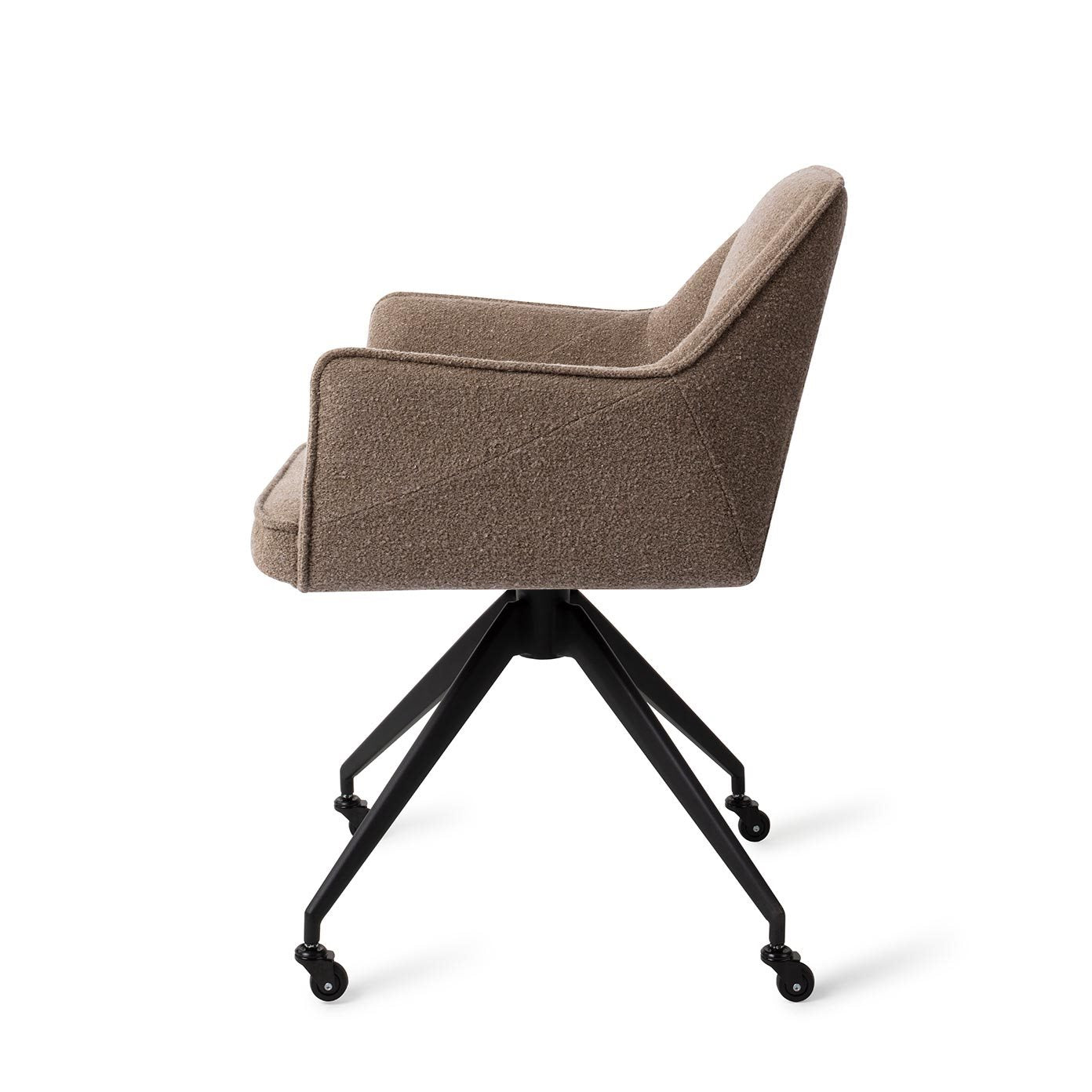 Jesper Home Tome Idaho Potato Eetkamerstoel - Glide Black - KwaliteitWonen.nl