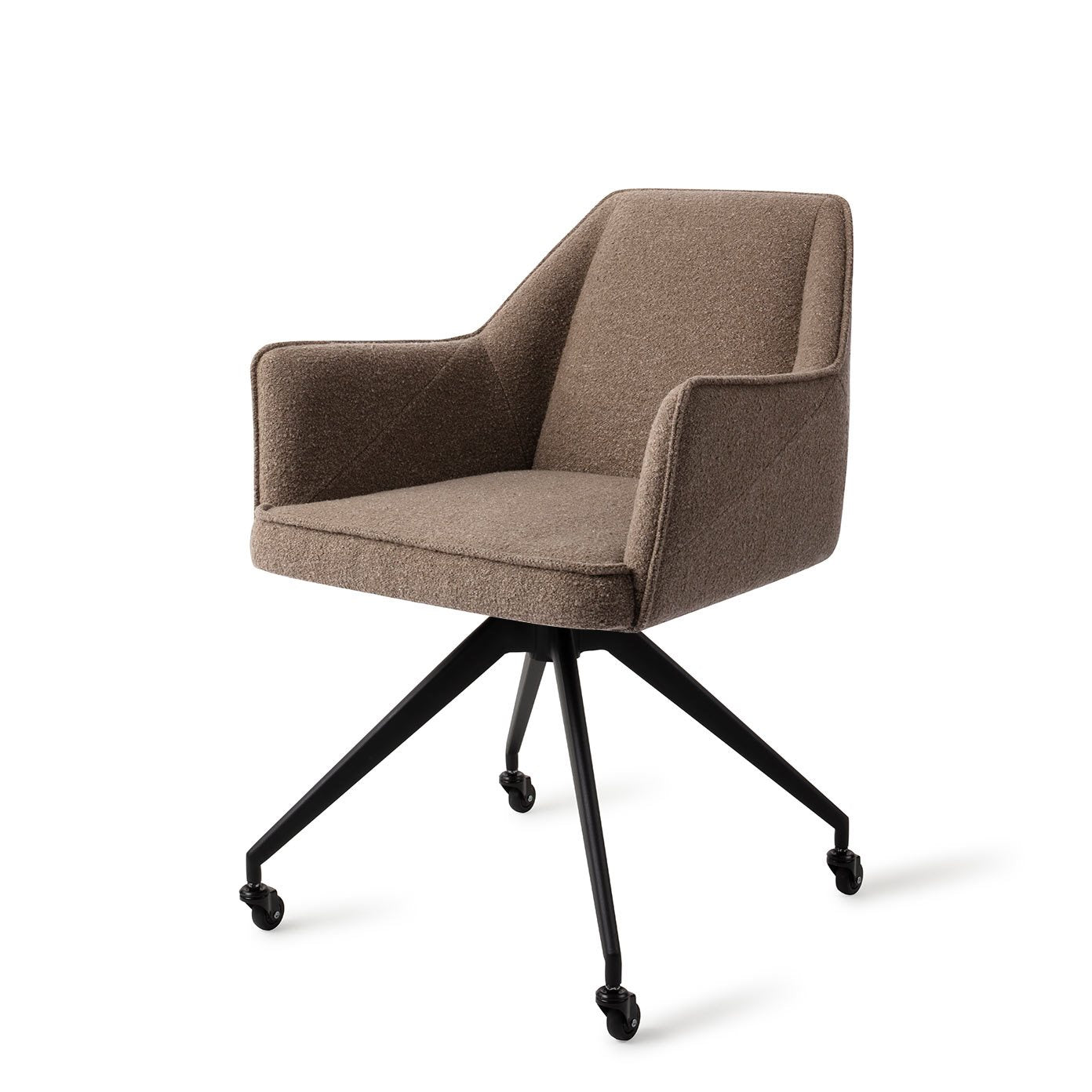 Jesper Home Tome Idaho Potato Eetkamerstoel - Glide Black - KwaliteitWonen.nl
