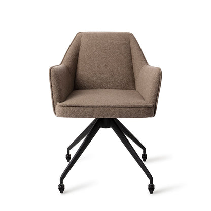 Jesper Home Tome Idaho Potato Eetkamerstoel - Glide Black - KwaliteitWonen.nl
