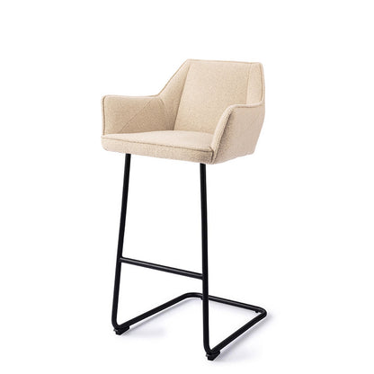 Jesper Home Tome Masai Giraffe Barkruk - Arch Black - KwaliteitWonen.nl