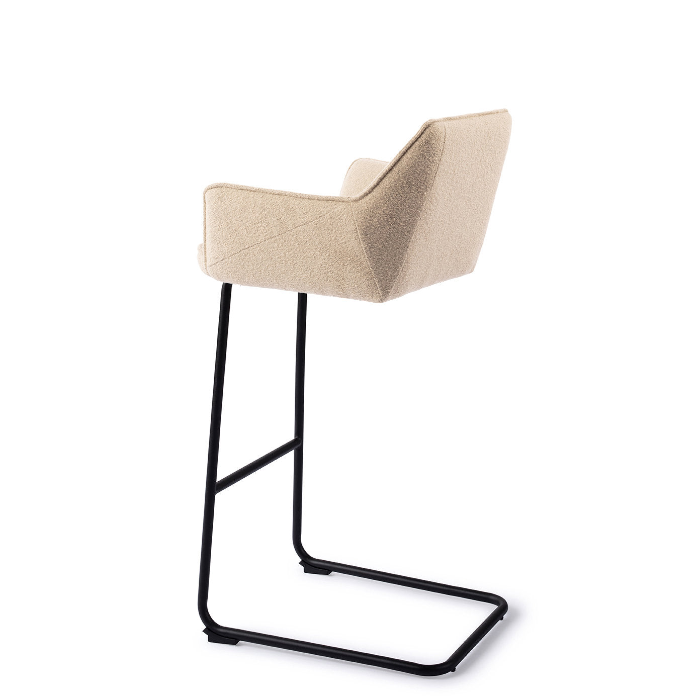 Jesper Home Tome Masai Giraffe Barkruk - Arch Black - KwaliteitWonen.nl