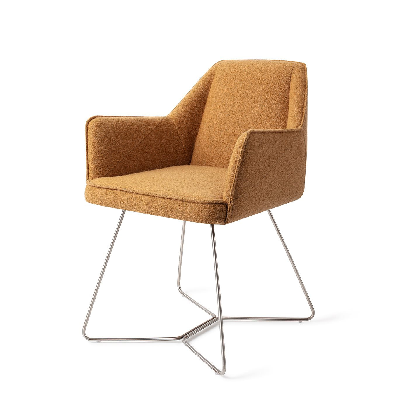Jesper Home Tome Masai Giraffe Eetkamerstoel - Beehive Steel - KwaliteitWonen.nl