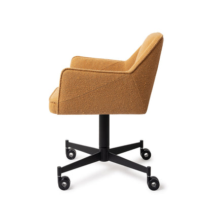 Jesper Home Tome Masai Giraffe Eetkamerstoel - Caster Black - KwaliteitWonen.nl
