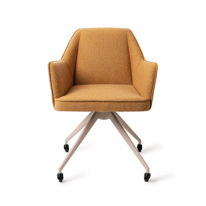Jesper Home Tome Masai Giraffe Eetkamerstoel - Glide Beige - KwaliteitWonen.nl