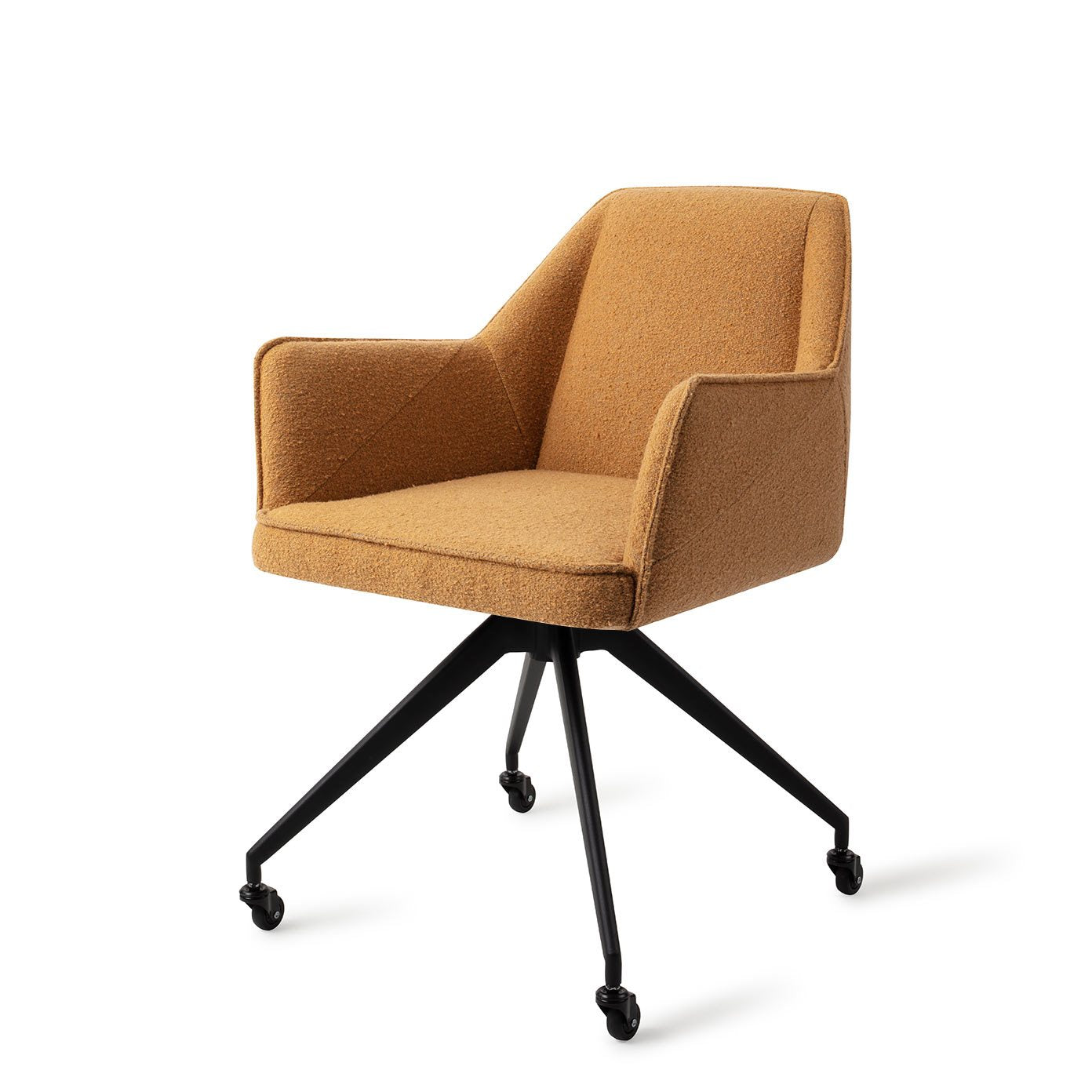 Jesper Home Tome Masai Giraffe Eetkamerstoel - Glide Black - KwaliteitWonen.nl