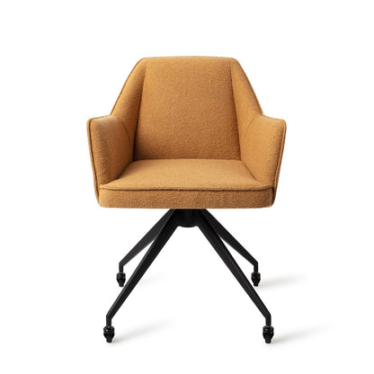 Jesper Home Tome Masai Giraffe Eetkamerstoel - Glide Black - KwaliteitWonen.nl
