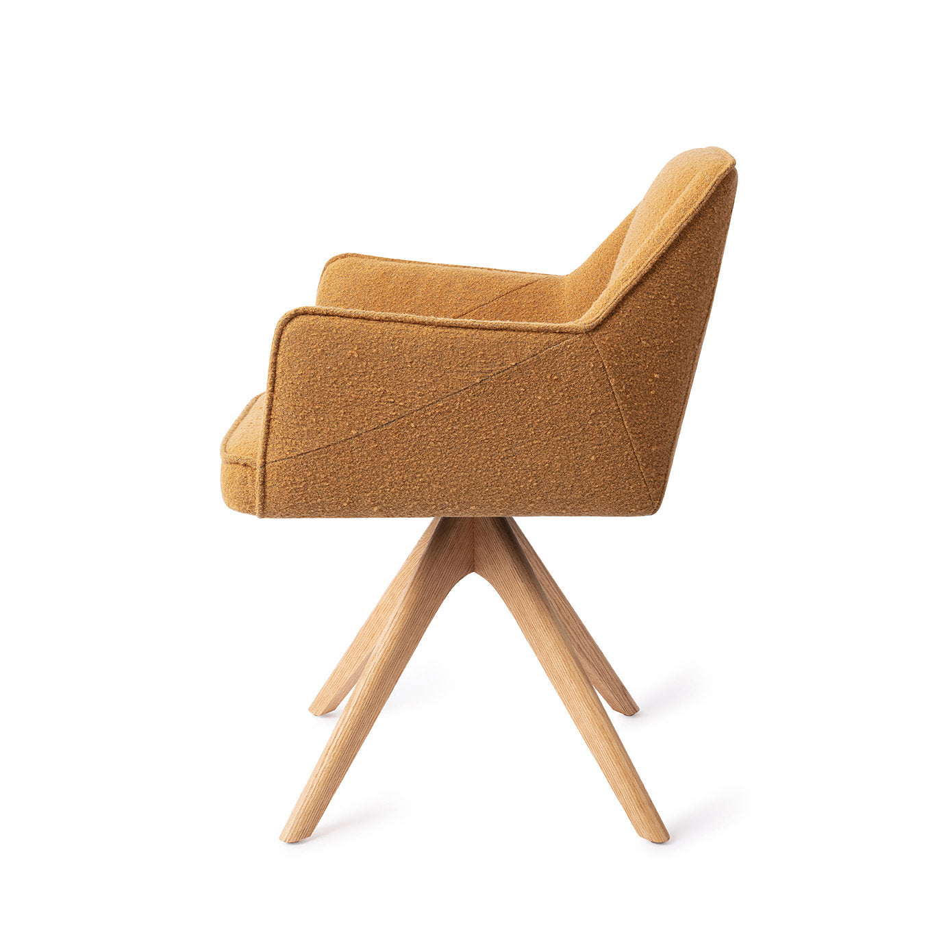 Jesper Home Tome Masai Giraffe Eetkamerstoel - Revolve Oak Natural - KwaliteitWonen.nl