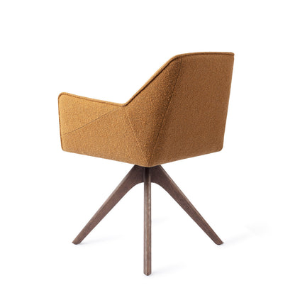 Jesper Home Tome Masai Giraffe Eetkamerstoel - Revolve Oak Walnut - KwaliteitWonen.nl