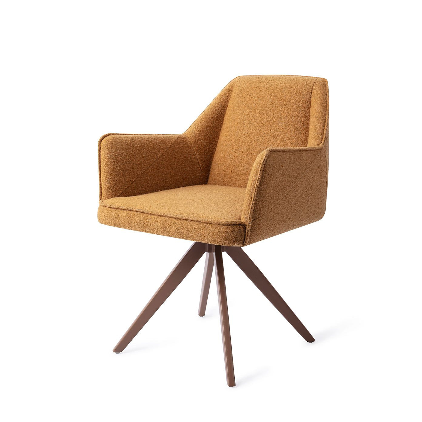 Jesper Home Tome Masai Giraffe Eetkamerstoel - Turn Brown - KwaliteitWonen.nl