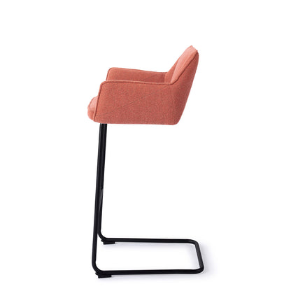 Jesper Home Tome Shabby Saffron Barkruk - Arch Black - KwaliteitWonen.nl