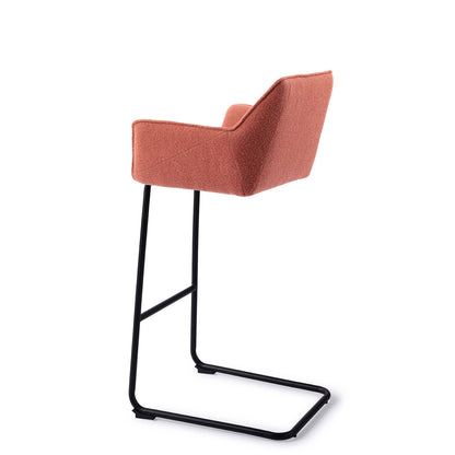 Jesper Home Tome Shabby Saffron Barkruk - Arch Black - KwaliteitWonen.nl