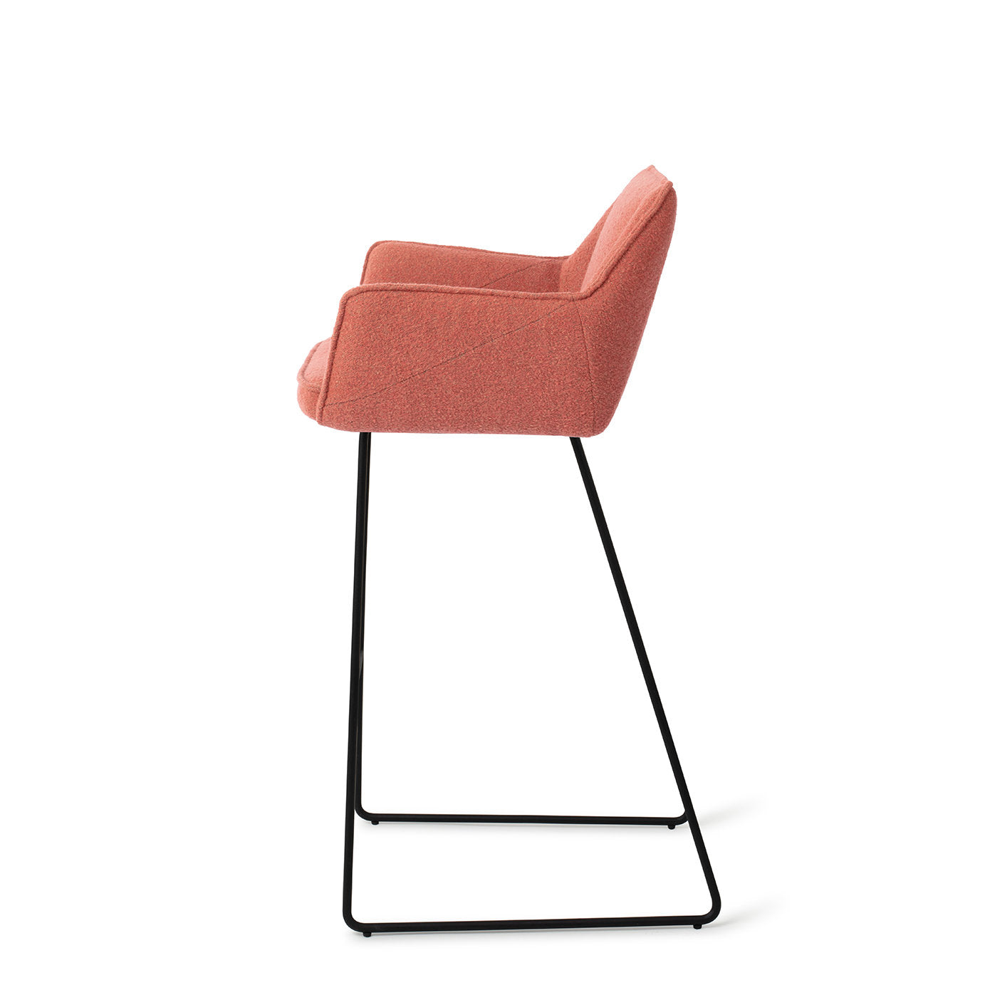 Jesper Home Tome Shabby Saffron Barkruk - Slide Black - KwaliteitWonen.nl