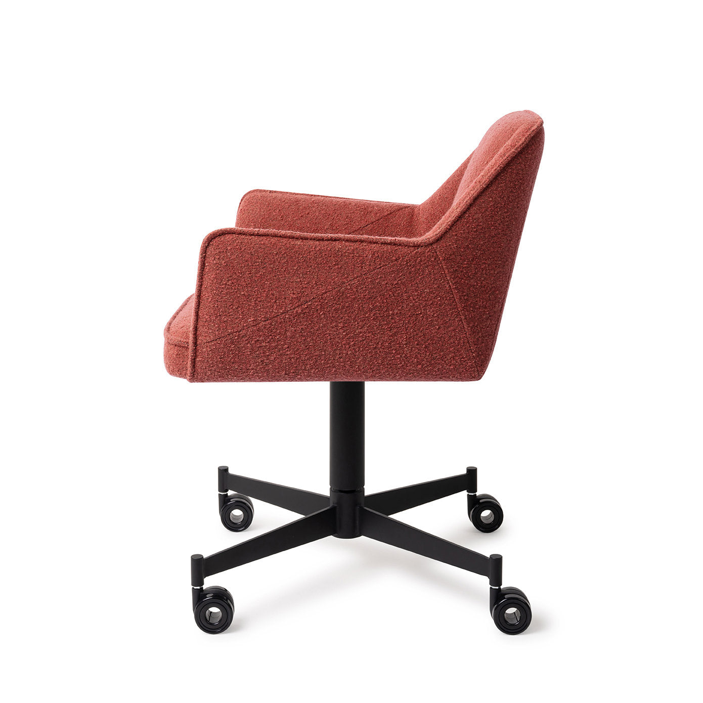 Jesper Home Tome Shabby Saffron Eetkamerstoel - Caster Black - KwaliteitWonen.nl