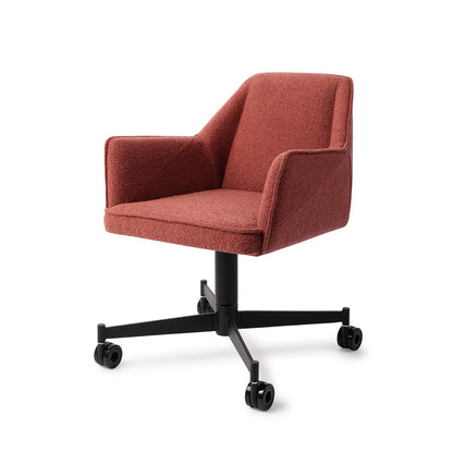 Jesper Home Tome Shabby Saffron Eetkamerstoel - Caster Black - KwaliteitWonen.nl
